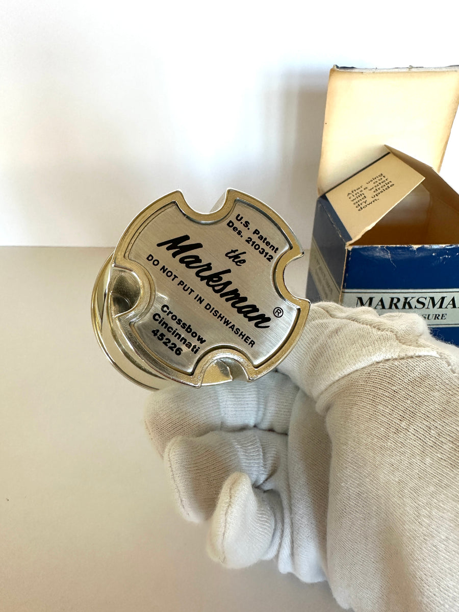 The Marksman Bar Measure Cocktail Jigger (in its original box) – Southern  Vintage Wares