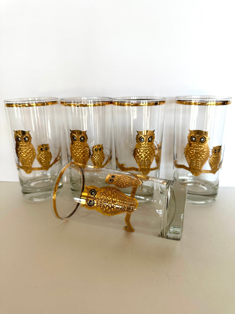 RARE Culver, Signed Vintage Mid-Century Barware, 22k Gold Magic