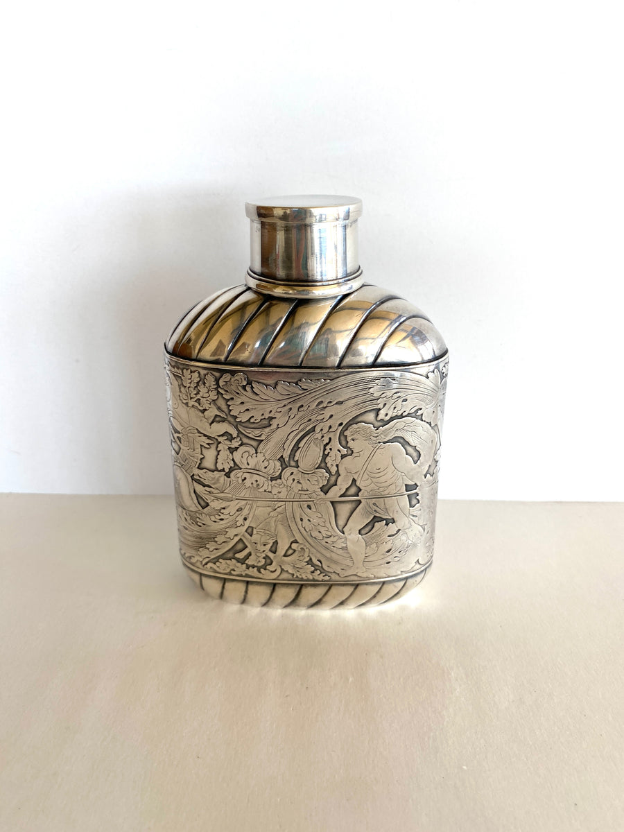 Meriden Art Deco Flask