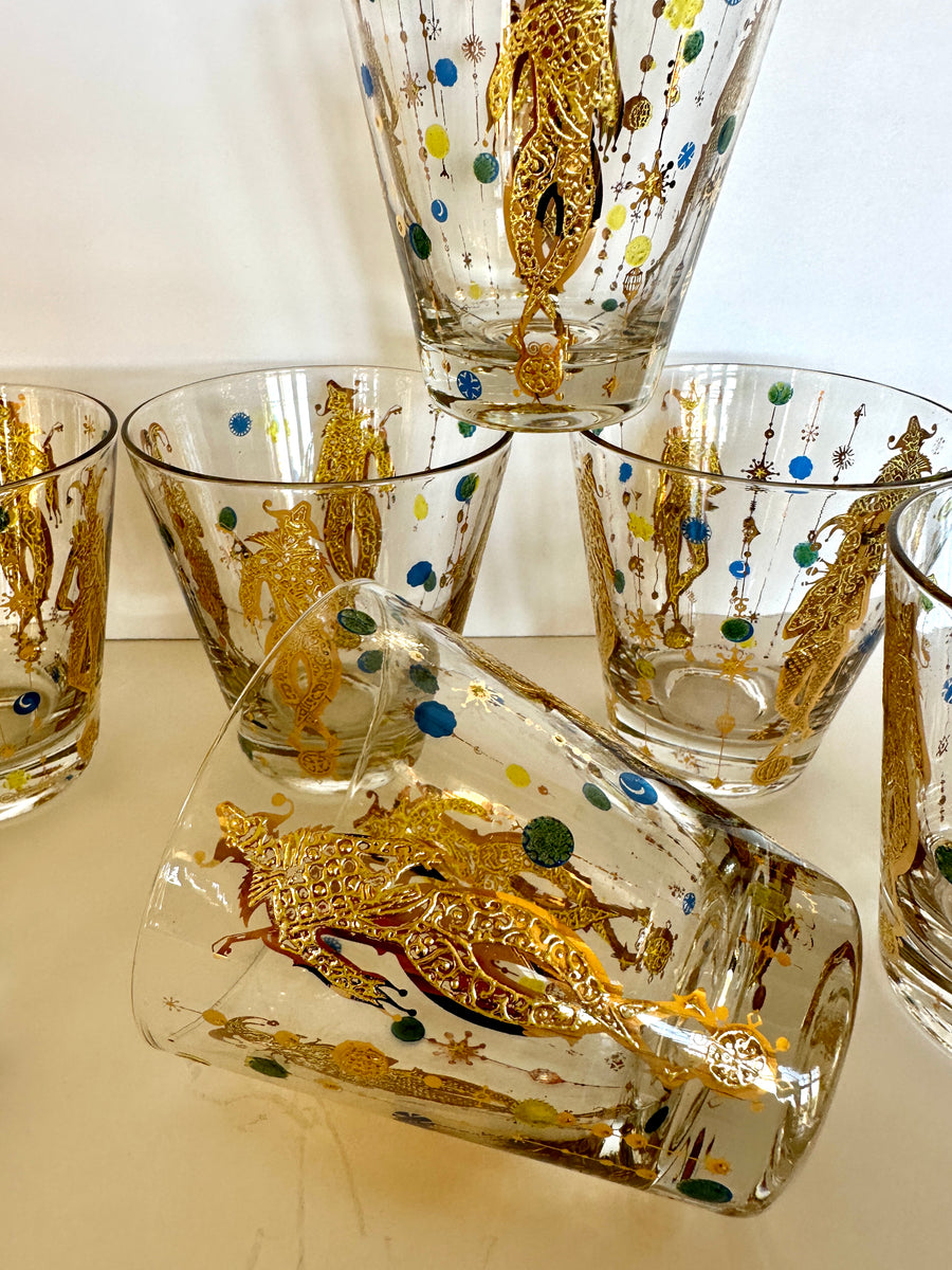 Culver Mardi Gras Rocks Glasses (7 Glasses) – Southern Vintage Wares