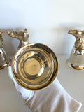 Vintage Silver-Plated Stirrup Cups Set (Rabbit, Hound, Deer, Horse)