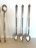 Art Deco Sterling Silver Cocktail Sipping Spoons - Southern Vintage Wares