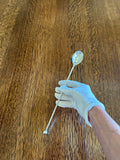 Art Deco Sterling Silver Cocktail Spoon Ball Finial