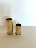 Figural Brass Shotgun Shell Jiggers Set