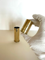 Figural Brass Shotgun Shell Jiggers Set