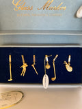 Rare Mid Century Golf Wine Charms, Gold-Plated - Southern Vintage Wares