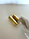 Figural Brass Shotgun Shell Jiggers Set