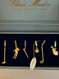 Rare Mid Century Golf Wine Charms, Gold-Plated - Southern Vintage Wares