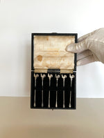 Sterling Rooster Cocktail Picks Circa 1920s