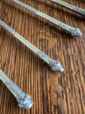 Art Deco Sterling Silver Cocktail Sipping Spoons - Southern Vintage Wares