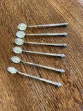 Art Deco Sterling Silver Cocktail Sipping Spoons - Southern Vintage Wares