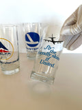 Vintage Airlines Glasses 1970s, TWA, Eastern, Delta, United - Southern Vintage Wares