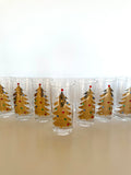Culver Jeweled Christmas Tree Glasses, Set of 8 - Southern Vintage Wares
