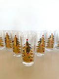 Culver Jeweled Christmas Tree Glasses, Set of 8 - Southern Vintage Wares