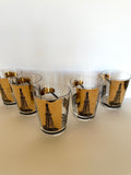 Vintage Oil Derrick Glasses by Sinclair Oil