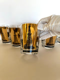 Vintage Oil Derrick Glasses by Sinclair Oil