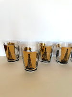 Vintage Oil Derrick Glasses by Sinclair Oil