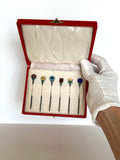 Sterling Silver Flower Cocktail Picks by Meka (in original box) - Southern Vintage Wares