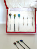 Sterling Silver Flower Cocktail Picks by Meka (in original box) - Southern Vintage Wares