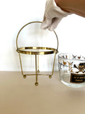 Georges Briard Ice Your Poison Ice Bucket Caddy Set - Southern Vintage Wares