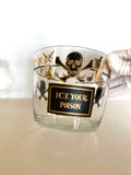 Georges Briard Ice Your Poison Ice Bucket Caddy Set - Southern Vintage Wares