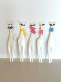 Rare Cat Swizzle Sticks Picks 1960s - Southern Vintage Wares