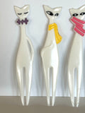 Rare Cat Swizzle Sticks Picks 1960s - Southern Vintage Wares