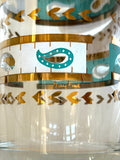 Gay Fad Cocktail Pitcher & Wand Set Paisley Pattern - Southern Vintage Wares