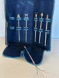 Sterling Silver Retractable Swizzle Sticks 1950s - Southern Vintage Wares