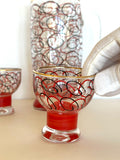 Atomic Op Art Glasses Set by Sinclair