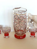 Atomic Op Art Glasses Set by Sinclair