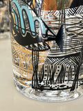 Atomic Fish Glasses by Gaite for Gay Fad, Mid Century, Set #2 - Southern Vintage Wares