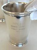 Set of 3 Webster Wilcox Julep cups - Southern Vintage Wares