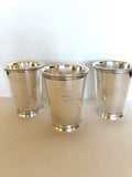 Set of 3 Webster Wilcox Julep cups - Southern Vintage Wares