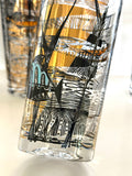 Atomic Fish Glasses by Gaite for Gay Fad, Mid Century, Set #2 - Southern Vintage Wares