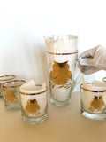 Vintage Owl Glasses Set, West Virginia Glass Co. - Southern Vintage Wares
