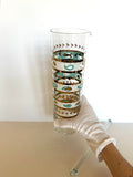 Gay Fad Cocktail Pitcher & Wand Set Paisley Pattern - Southern Vintage Wares