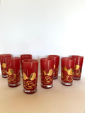 Mid Century Atomic Fish Glasses - Southern Vintage Wares