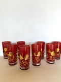 Mid Century Atomic Fish Glasses - Southern Vintage Wares