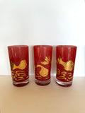 Mid Century Atomic Fish Glasses - Southern Vintage Wares