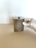 Vintage Floral Embossed Flask 1940s - Southern Vintage Wares