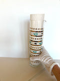 Gay Fad Cocktail Pitcher & Wand Set Paisley Pattern - Southern Vintage Wares