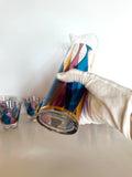 Fred Press Blenko Cocktail Pitcher Set, 7 Pieces