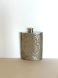 Vintage Floral Embossed Flask 1940s - Southern Vintage Wares