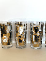 Georges Briard It's In The Cards Glasses