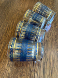 Fred Press Navy & Gold Glasses (Set of 4) - Southern Vintage Wares