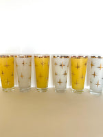 Atomic "North Star" Glasses by Bartlett Collins (set of 6)