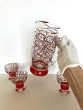 Atomic Op Art Glasses Set by Sinclair