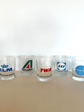 Vintage Airlines Glasses Pan Am TWA SAS KLM - Southern Vintage Wares
