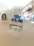 Vintage Airlines Glasses Pan Am TWA SAS KLM - Southern Vintage Wares